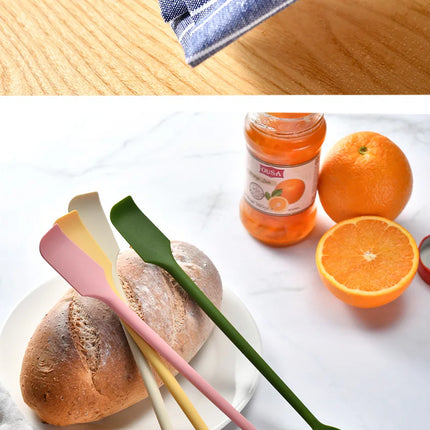 Silicone Spatula Set Double-Headed Scraper Cosmetic Jam Cream Deep Bottle Mini Spatula Lengthened Small Tip Spa Makeup Tool