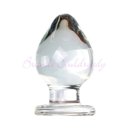 Large Crystal Butt Plug Vagina Ball Big Pyrex Glass Anal Dildo Bead Adult Sex Toys for Women Men Gay Masturbator