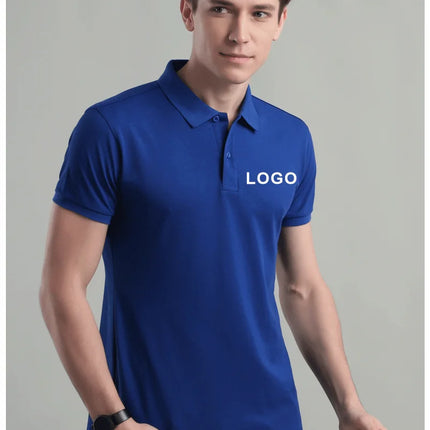 Customized Logo Breathable Polo Shirt Casual Company Group Clothing Lapel Short Sleeve Polo Shirts Work Clothes Print Embroidery