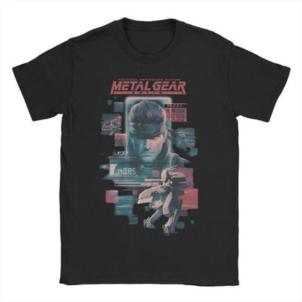 Men Women MGS1 Solid Snake Game T Shirt Metal Gear Cotton Tops Funny Short Sleeve O Neck Tees Classic T-Shirts