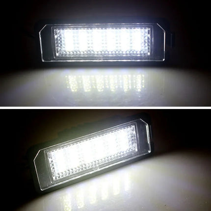 1/2PCS For VW Passat B6 CC Eos Golf 4 5 6 7 MK7 Polo Superb Seat Leon Altea LED Number License Plate Lights Assembly With Canbus
