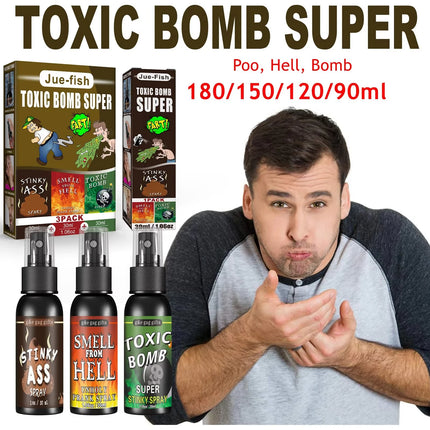 1Pc 30ML Liquid Fart Spray Can Stink Bomb Ass-Smelly Stinky Gas Crap Gag Prank Novelties Toy Joke Stink Bomb Party Supplies