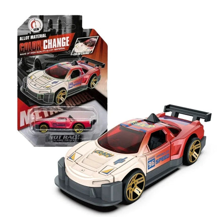 1:64 Color Change Alloy Car Toys for Kids Temperature Sensing Inertial Pull Back Mini Racing Cars Model for Boys Children Gifts