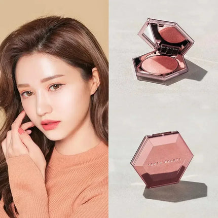 Highlighter Powder Pearlescent Baked Brightening Powder Cheek Tint Contour Palette Face Shadow Shimmer Daily Natural Cosmetics