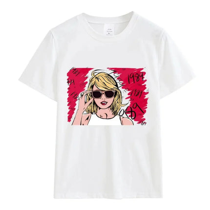 Women's T-Shirt 1989 Women Clothing Cotton Summer Fashion Letter Print Tops Tees Swift Fans Peripheral Female Y2K Streetwear Men