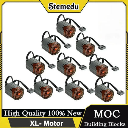 Technical Motor Parts Building Blocks Set Power Functions PF Model High-Tech Train Accessories Compatible Bricks for STEM DIY