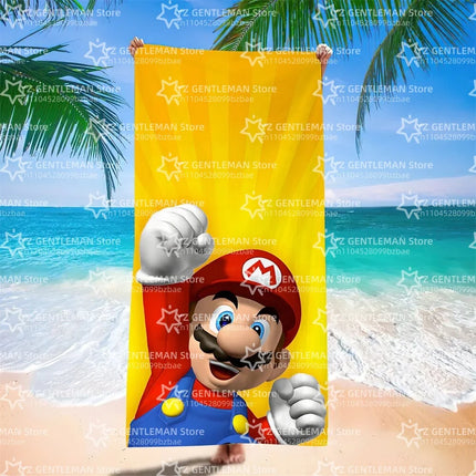Cool Towel Soft Pool Classic Gift For Travel Gym Shower Camping Quick Dry Sports Large S-Super Game Beach M-Marios Towel