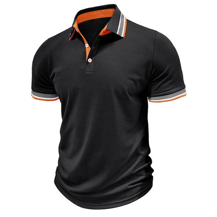 Summer Men's Clothing Short Sleeve Golf Polo Shirt 3D Digital Print Casual Lapel Polo Shirt