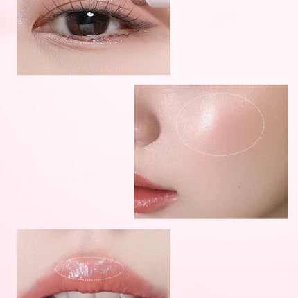 Water-like Jelly Eyeshadow Stick Pearlescent Glitter High-gloss Eyeshadow Crystal Shiny Multi-color Eye Shadow Highlighter Stick