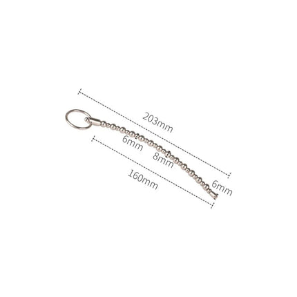 Runyu Stainless Steel Urethra Pull Beads Horse Eye Stick Massager SM Urethral Catheter Metal Penis Plug Male Adult Stimulator