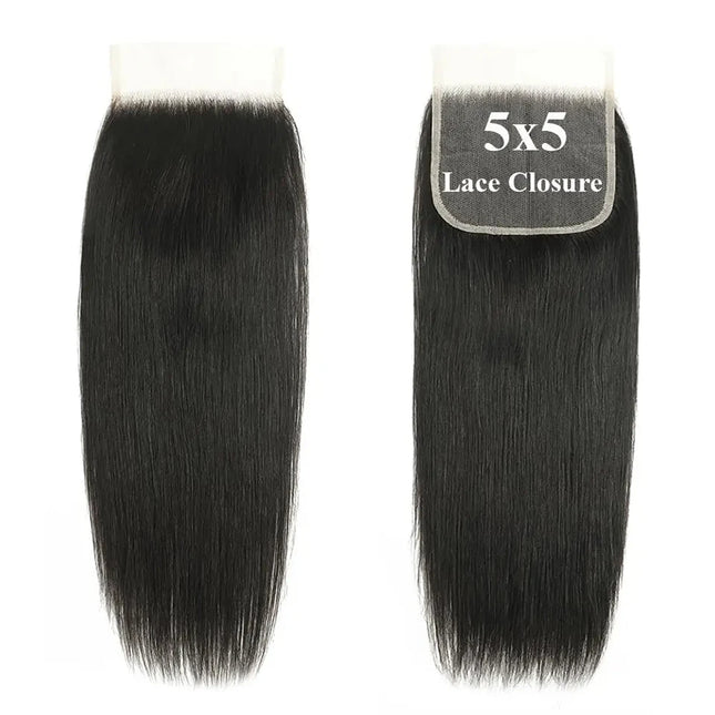 Upermall 5X5 6X6 7X7 Pre Plucked Swiss Lace Closure Straight Body Wave Transparent Can Be Bleached Brazilian Human Hair On Sale