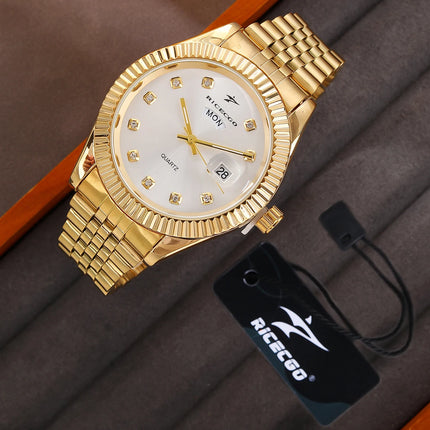 Men's Sport Wristwatches Casual Simple Fashion Calendar Week Quartz Watch Male Watches Reloj for Christmas New Year Gifts
