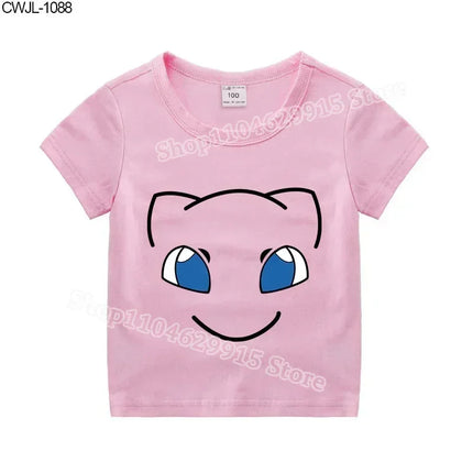 Pokemon Child T-shirt Fashion Clothes Pikachu Print T-Shirts Boutique Kids Clothing Boys Charmander Summer Tops Birthday Gift