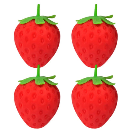 Giant Strawberry Squishy Toy Extra Large Size Strawberry Fidget Toys Slow Rising Shapeable Venting Ball for Adults Friends Gifts
