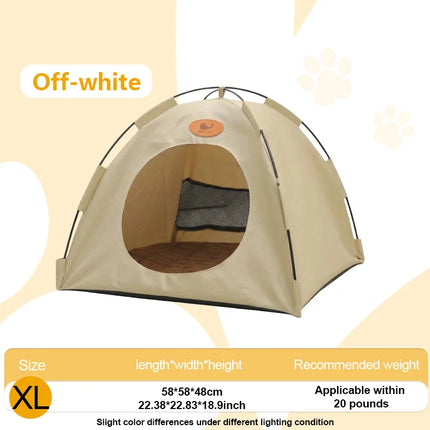 Upgraded cat and dog tent bed, pet summer sunshade tent, enhanced breathability design to keep them cool.