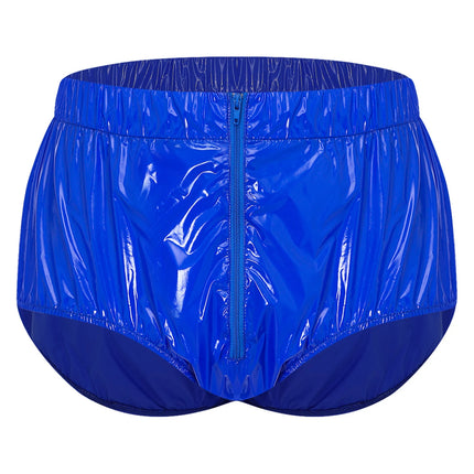 Swimwear Mens Waterproof Diaper Cover Underwear Front Zipper Briefs Swimwear Swimming Trunks Adaptive Special Needs Panties