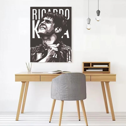 Ricardo Kaka Canvas Wall Art Poster Custom Photo Print Modern Painting for Fans Living Room Decorations Home Decoration Gaming