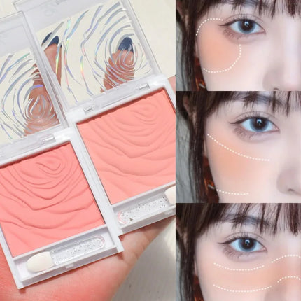 Pink Blush Palette Cream Concealer Foundation Cream Waterproof Long-lasting Facial Rouge Natural Peach Blush Makeup New Product