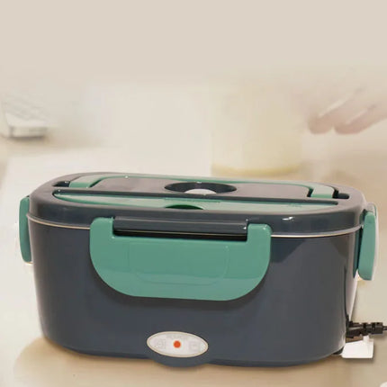 The Electric Lunch Box Food Heater ,60 W Portable Warmer for Car Truck Work With 304 Stainless Steel Contained Heated Lunch Box