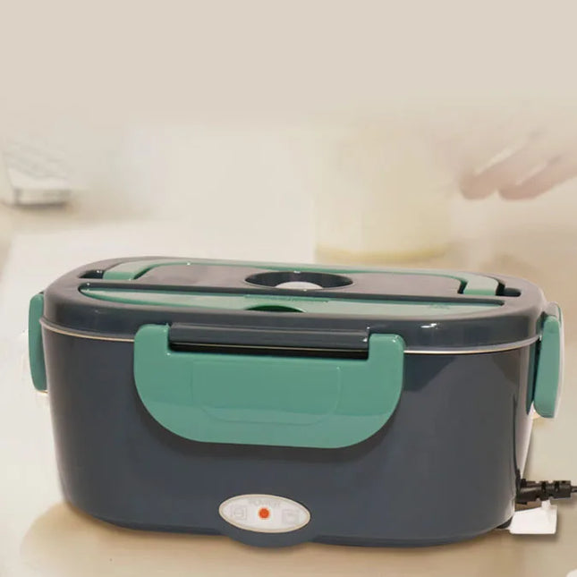 The Electric Lunch Box Food Heater ,60 W Portable Warmer for Car Truck Work With 304 Stainless Steel Contained Heated Lunch Box
