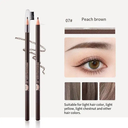 3PCS high-quality 2mm ultra-fine wire eyebrow pencil with precision carving, quick drawing, smooth and waterproof makeup pen