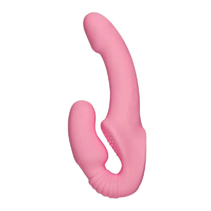 Strapless Strapon Dildo Vibrator Female Double Vibrating G Spot Stimulate Clitoris Anal Massager Adult Sex Toys For Women Couple