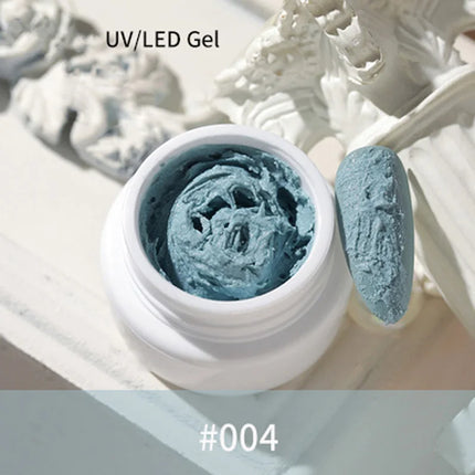 1Jar Drawing Carving Gel Nail Plaster Effect 3D Sand Texture Relief No need Wash Gel Polish UV LED Nails polish Lacquer Varnish