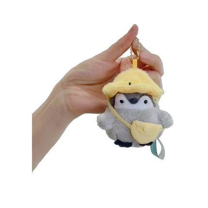 Cartoon Tourist Hat Penguin Keychain Cute Penguin Plush Key Ring For Girls Gifts Creative School Bag Keychain