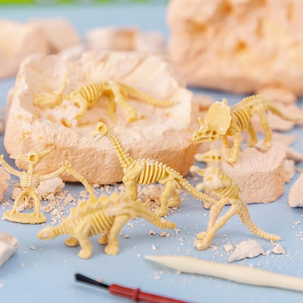 Educational Dinosaur Fossil Excavation Toys Archaeological Dig DIY Assembly Model For  Boys Girls Birthday Xmas Gifts