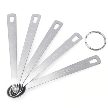 5pcs/Set Small Measuring Spoon Coffee Measure Spoons Tea Seasoning Multiple Size  Kitchen Tools Accessories