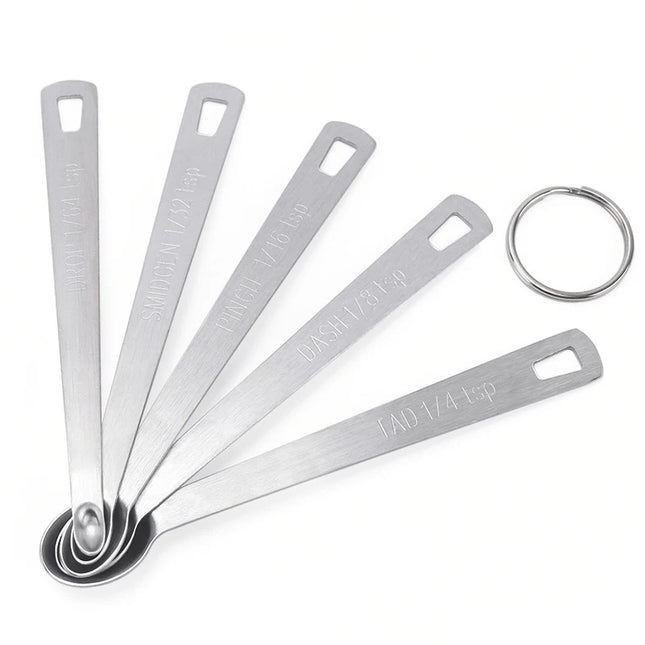 5pcs/Set Small Measuring Spoon Coffee Measure Spoons Tea Seasoning Multiple Size  Kitchen Tools Accessories