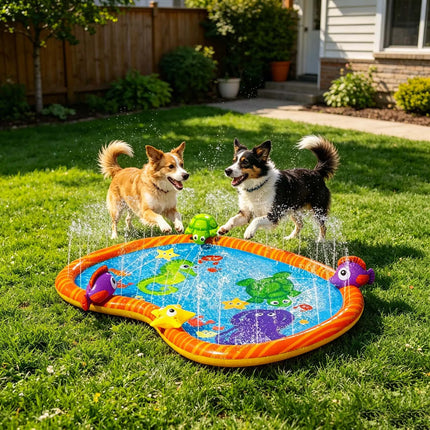 2026 Water Play Mat Equipped With Nozzles Suitable For Boys And Girls To Use As A Inflatable Play Mat For Outdoor Garden Toy