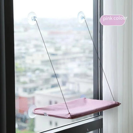 Cat Window Hammock Suction Cup Hanging Bed Foldable Cat Perch Sunny Rest Seat Indoor Pet Cat Bed Durable Cat Climber Lounge