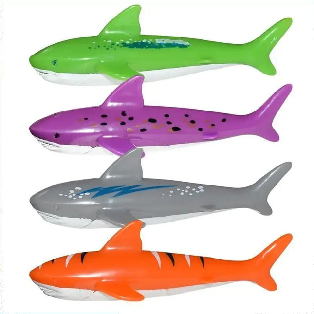 Summer Kids Diving Swimming Pool Throwing Toys Shark Fish Rocket Pool Toy Water Fun Pool Games Swim Summer Water Toys for Kids