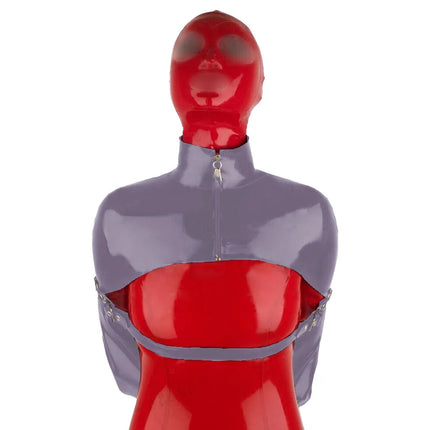 Unisex Faux Leather Halloween Cosplay Costume, Sexy Tops, Front Zippers, Unisex, Exotic, PVC, Clubwear, Women, Men, 7XL