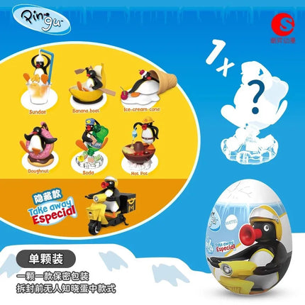 Anime Pingu Gashapon Blind Box Cute Surprise Mystery Boxes Figures Model Toys Cartoon Kawaii Desktop Decor  Kid Gift