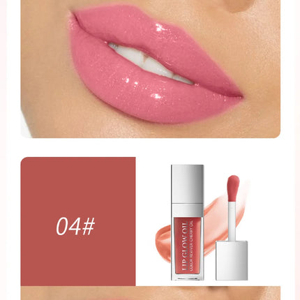 Hellokiss Lip Glow Oil 8ml Glossy Lip Oil Moisturizing Lip Glaze Transparent Lip Balm  Lip Stick Cherry
