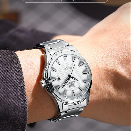 OPK Brand Men's Wristwatch Calendar Display Stainless Steel 6037