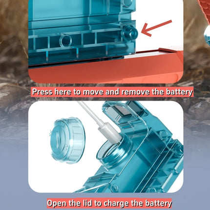 Automatic Desert Eagle Water Gun Toys Electric Shooting Flashing Lights Battle Water Pistol Spray Outdoor Pool Toys for Boy Gift