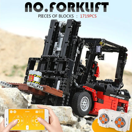 Mould King 13106 Technical Car Toys The Motorized MOC-3681 Forklift Building Block Assembly Truck Brick Set Kids Christmas Gift