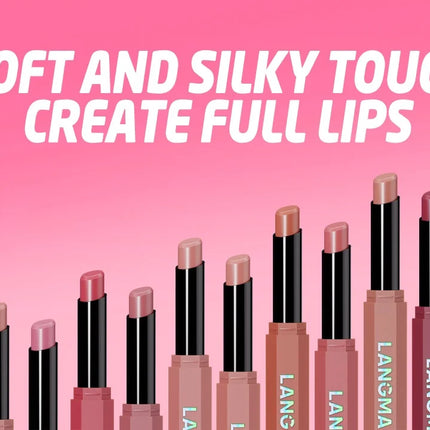 Nude Pink Matte Lipstick 12 Colors Waterproof Long Lasting Lip Sticks Not Fading Sexy Red Velvet Solid Lip Gloss Women Makeup