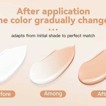 Tlm Color Changing Foundation Stick with Spf 15 Adjusting Nude, All-Day Lasting, Natural-Looking Complexion