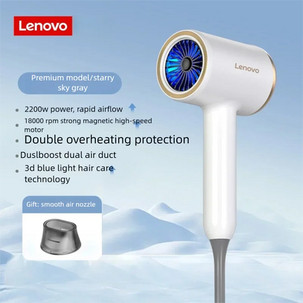 lenovo c2 Professional High-Power Hair Dryer with Rapid Heat, Hot/Cool Settings, and Ionic Technology