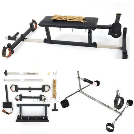 Large Kneeling Bondage Bed Metal Frame Sex Furnitures Love Chairs Adult Erotic Games BDSM Bondage Restraints Toys For Women Men