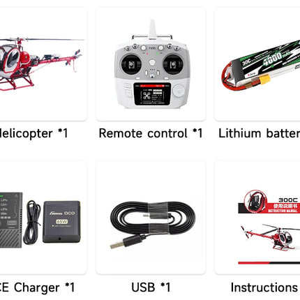 Schweizer JCZK 300C helicopter Hughes all metal high simulation model aircraft ALIGN 450L 470 380  aircraft H1 flight control