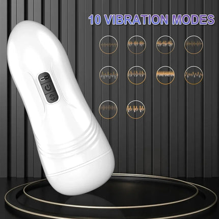 Automatic Male Masturbator Blowjob Sucking  Massager Pocket Pussy Real Vagina Machine Penis Train Cup Adult Sex Machine Toys Men