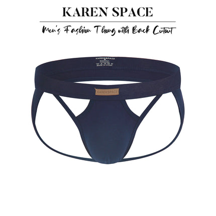 Men's Sexy Backless Breathable Thong Jockstrap Panties Jock Strap Briefs Comfortable Male Lingerie Underpants