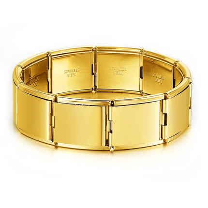 2025 Fashion Functional Elastic Bracelet Modular Bulk Italian Charms Links Fit Bracelet Stainless Steel Jewelry Wholesale