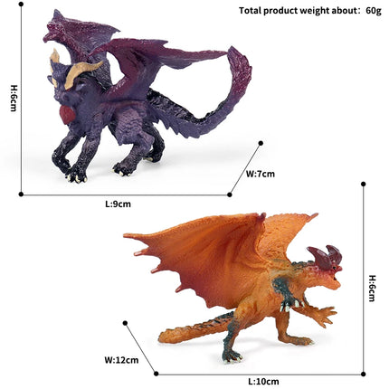 Oenux Simulation Dinosaur Dragon Turtles Fire Bull Orangutan Magma Golem Animal Model Action Figures Pvc Collection Kid Toy Gift