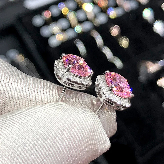 CZ Stud Earrings / Boucles Zircone
